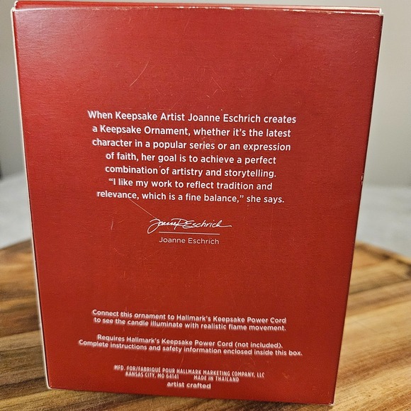 2020 Hallmark Angelic Candlelight Ornament w Light & Motion, Power Cord Required - Picture 5 of 7